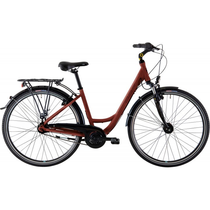 Dviratis BBF Rimini Comfort 7 28 moteriškas bordo