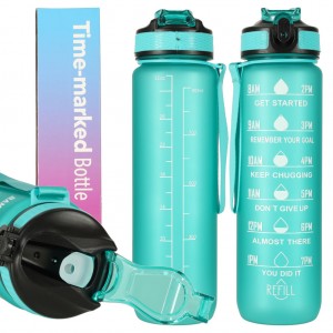 Gertuvė dviračiui 1000ml Time market bottle Green