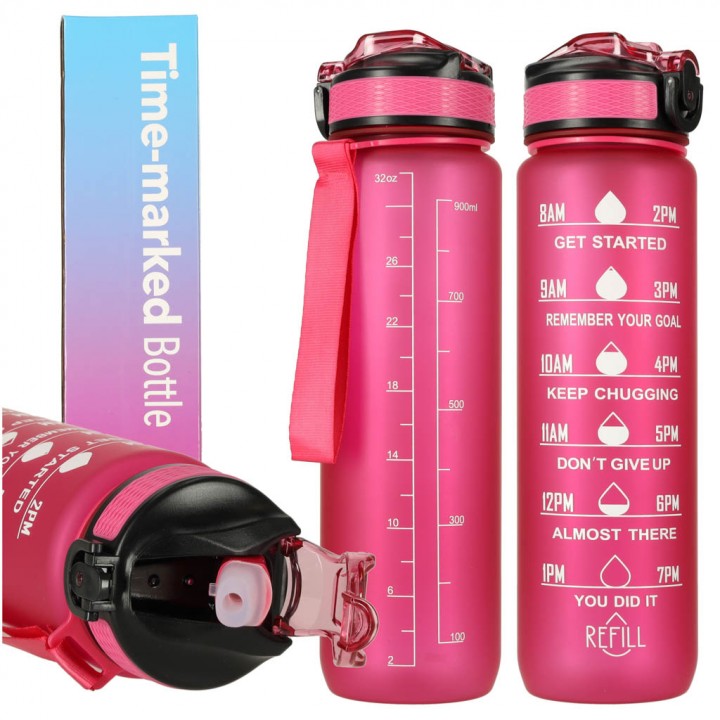 Gertuvė dviračiui 1000ml Time market bottle Blue