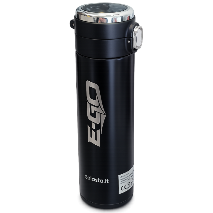 Termo puodelis E-GO 420ML su LED juodas Termo puodelis E-GO 420ML su LED juodas