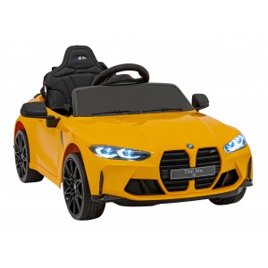 Elektromobilis vaikams BMW M4 geltonas 2 x 35w