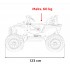 Elektromobilis visureigis HONDA Talon 4x120w žalias