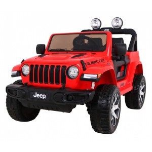 Elektromobilis Jeep Wrangler Rubicon raudonas 4x45w