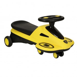 Gravitacinis paspirtukas LED ratai su muzika 74cm geltonas  max 100kg