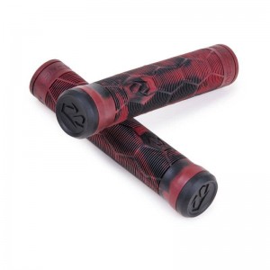 Rankenos paspirtukui Fuzion Hex Pro Scooter Grips Black Red