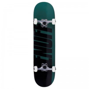 Riedlentė Enuff Half Stain Complete Skateboard Green 8 x 32